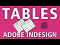 Work with Tables in InDesign