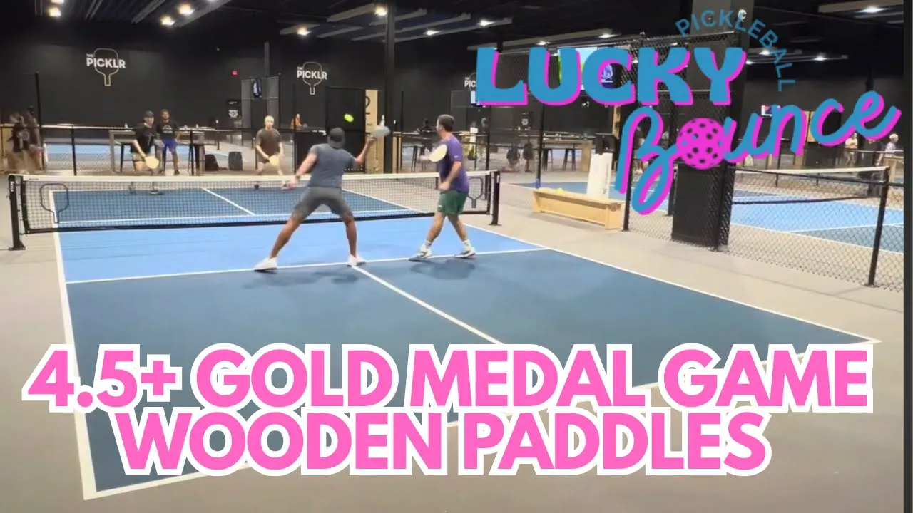 The Picklr wooden paddle tournament gold medal ￼ game