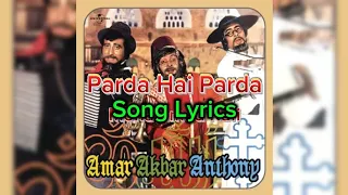 song lyrics parda hai parda amar akbar anthony mohammad rafi mohammad rafi 