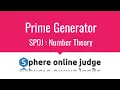 E003 Prime Generator Number Theory SPOJ