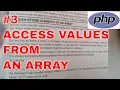 How to access values from array in PHP ARRAYS IN PHP PHP