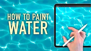 IPAD PAINTING TUTORIAL - How to paint water ripples in Procreate