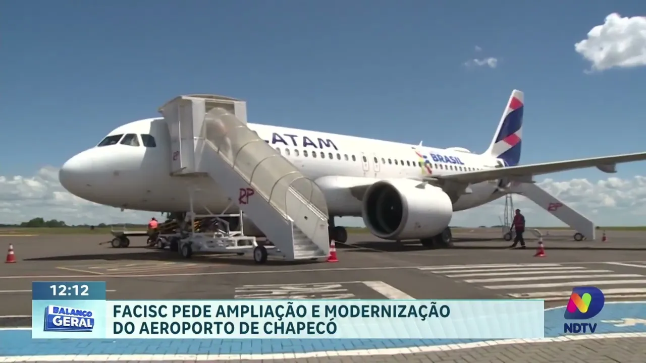 Aeroporto de Chapecó é prioridade do Oeste para candidatos em 2026