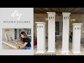 DIY Wooden Columns For A Wedding