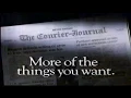 The Courier Journal Newspaper Louisville KY Commercial 1987