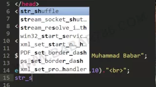 php class 27 substr and str shuffle functions in Urdu and Hindi