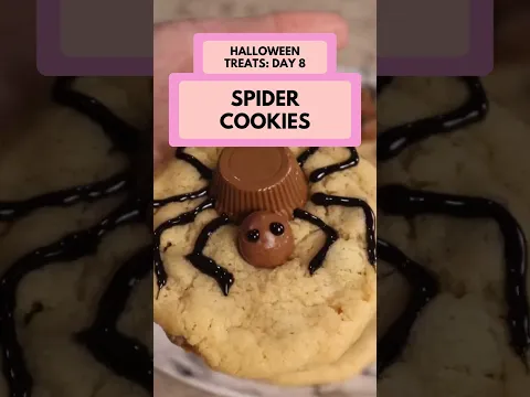 Day 8 of 13 Days of Dollar Tree Halloween Desserts - Spider cookies