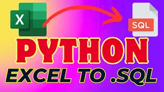Python script to export excel file into Sql File
