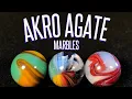 Akro Agate Marbles collection and identification