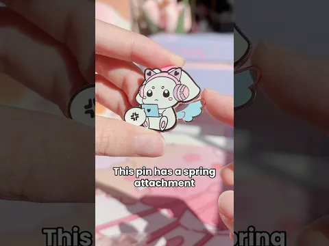 I made a pin with MOVING WINGS 🪽 pwuffy club reopens Nov. 1st 3PM EST 🩵 #enamelpins #pinclub