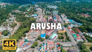 Arusha City Tanzania 4K Drone Footage 