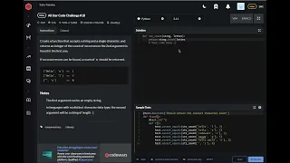 codewars python All Star Code Challenge