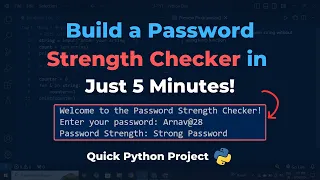 5-Minute Password Checker Secure and Simple Python Project