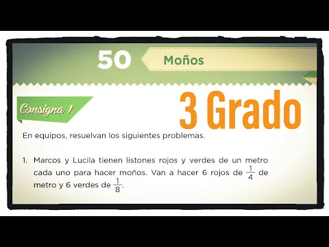 Download MP3 Desafío 50 tercer grado Moños páginas 109 y 110 del libro de matemáticas de 3 grado