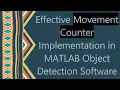 Effective Movement Counter Implementation in MATLAB Object Detection Software