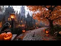Hogwarts Halloween Ambience 🎃 Cozy Music & Magical Sounds