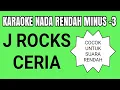 Download Lagu J ROCKS CERIA KARAOKE LOWER KEY NADA RENDAH