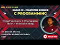 C Programming Tutorial String Functions Theory Practical Coding