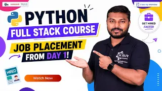 Python Full Stack Course Job Placement from Day 1
