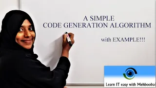 COMPILER DESIGN LECTURE-38 A simple Code Generation Algorithm
