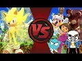 Download Lagu Who can beat SUPER SONIC?! (Sonic vs Mario, Flash, Ultra Sans, Bill, Gumball, \u0026 More) Cartoon Fight