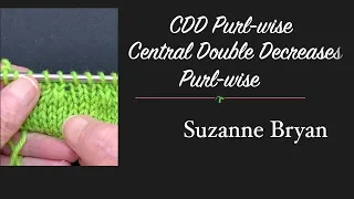 CDDp - Central Double Decrease Purl-wise