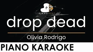 Download Olivia Rodrigo - drop dead - Piano Karaoke Instrumental Cover with Lyrics MP3