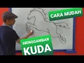 Download Lagu Cara Mudah Menggambar KUDA Untuk Pemula | How to Draw Horse for beginner👍🏻👍🏻👍🏻
