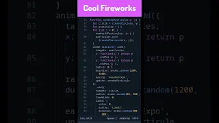 HTML5 Canvas Javascript Cool Fireworks