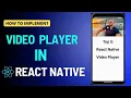 How to add in React Native Player in React Native React Native Tutorial