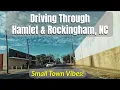 Driving Through Hamlet Rockingham North Carolina Small Town Vibes in Rural North Carolina