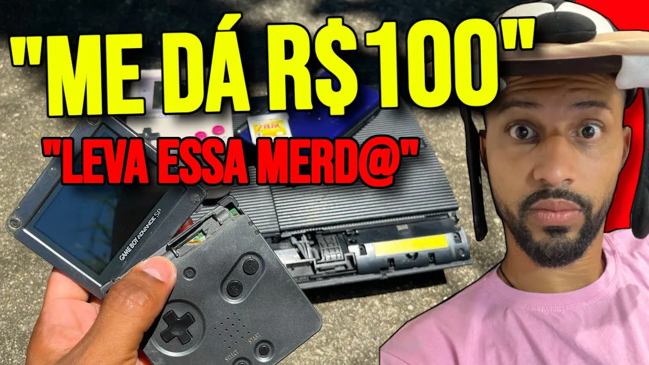CAÇADA GAMER | NINTENDO GBA SP DS LITE PS3 PS2 GAME BOY CLASSIC E MUITA RELÍQUIA NA FEIRA DO ROUBO