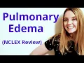 PULMONARY EDEMA NCLEX REVIEW
