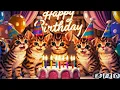 Download Lagu Mom Cat \u0026 Kitten Happy Birthday Song | Cute Cats Party! | HBD For You