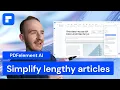 Transform Your Study Routine with AI Summarize Lengthy Academic Articles to Organized Study Notes