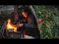 Download Lagu Building a Cozy Hideout with a Fireplace Inside: Bushcraft Survival