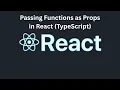 Passing Functions as Props in React TypeScript