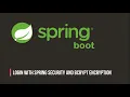 12 Login System with Spring Security and BCrypt Encryption in Spring Boot