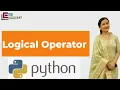 Logical Operator in Python Operators in Python Python from Basic to Advance L-6 Nitasha Mam