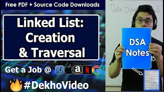 Linked List Data Structure Creation and Traversal in C Language