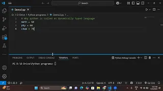 Why python is called as dynamically typed language
