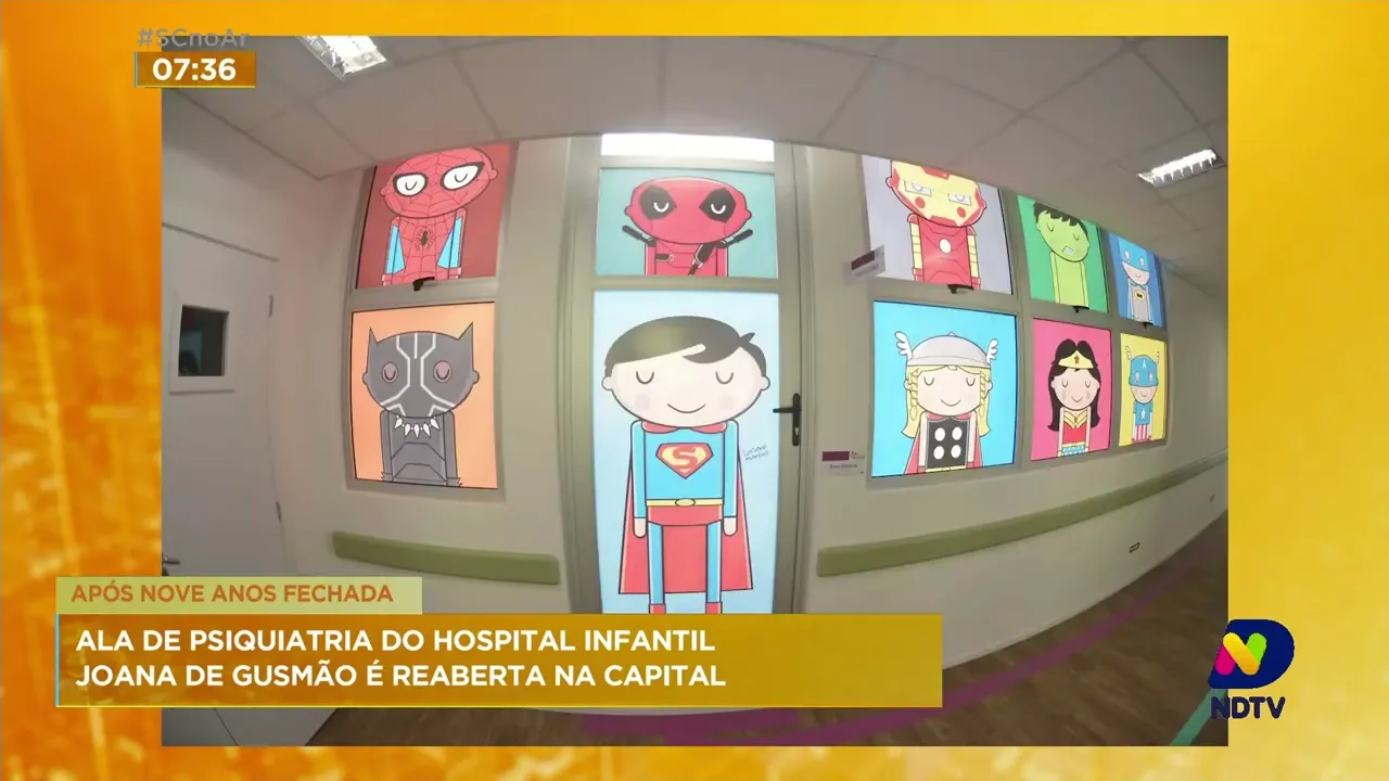 Governo de SC reabre ala de psiquiatria do Hospital Infantil de Florianópolis