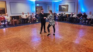 Cha Cha Cha - Time Step Basic Step New Yorks Hand to Hand Lady Under Arm Turn Spot Turn