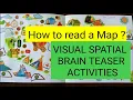 VISUAL BRAIN TEASER HOW TO READ A MAP ACTIVITY BOOK VISUAL SPATIAL ACTIVITY BRAIN BOOSTING ACTIVITY