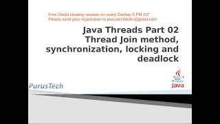 Java Thread lock join synchronization deadlock - Part-38