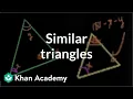 Similar triangles Similarity Geometry Khan Academy