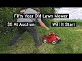 Will a 50-Year-Old 5 Cooper Cyclo-Vac Lawn Mower Start Mow