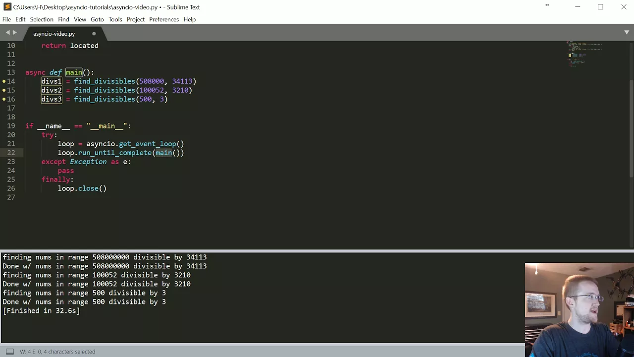 Asyncio - Asynchronous programming with coroutines - Intermediate Python Programming p.26