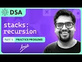 Application of Stacks part 11 Types of recursion GATE 2025
