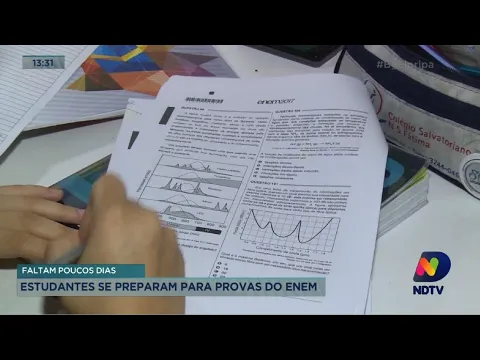 Estudantes se preparam para provas do Enem